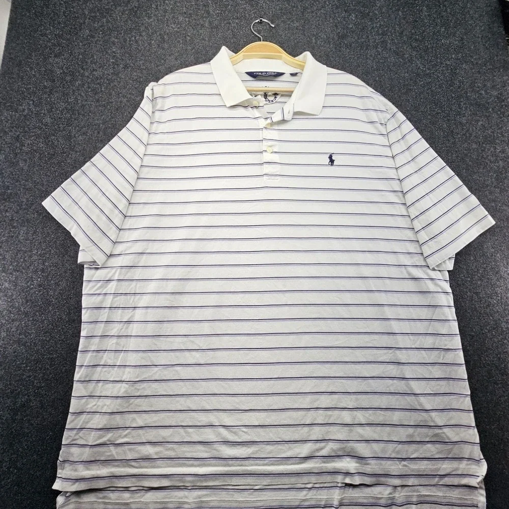 Ralph Lauren Shirt Mens XXL Polo Golf White Roaring Fork Club
